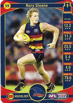 2014 Team Zone AFL Team #59 Rory Sloane Front